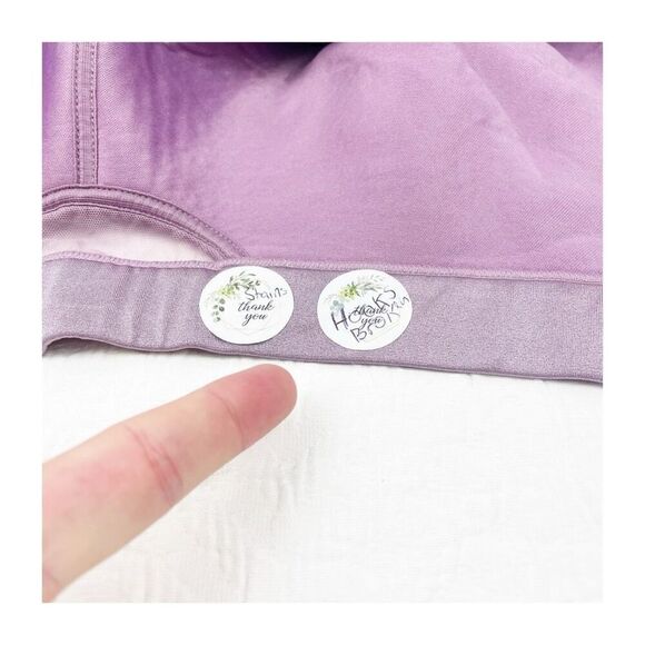 Cacique 42dd purple upcycle bra damaged missing hooks and stains - Picture 14 of 16